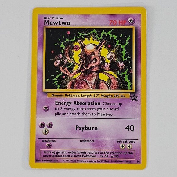 Pokémon TCG Mewtwo Wizards Black Star Promos #14 Card - Picture 1 of 8